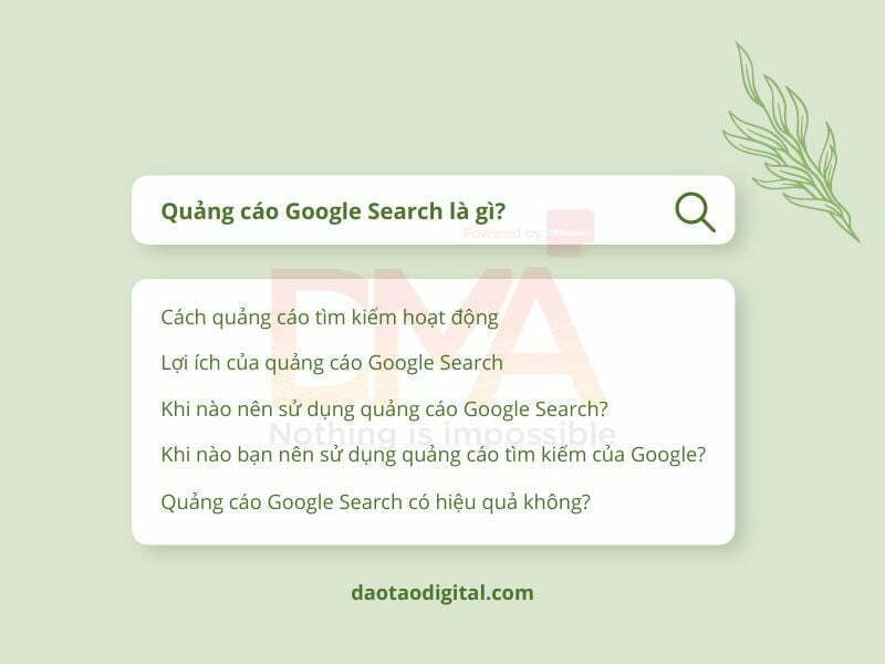 Quảng Cáo Google Search Là Gì