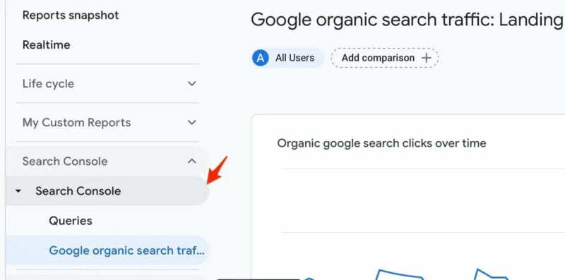 Báo cáo Search Console 