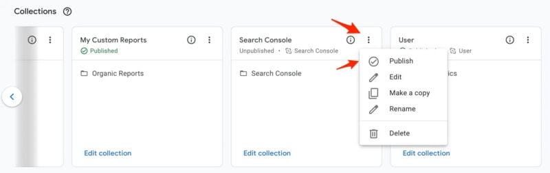 Bộ sưu tập Search Console