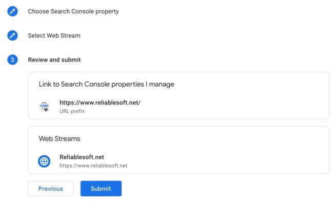 Liên kết GA4 với Google Search Console