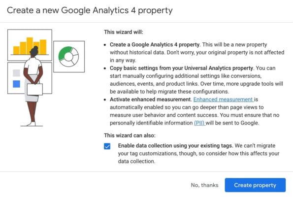 Tạo thuộc tính Google Analytics 4