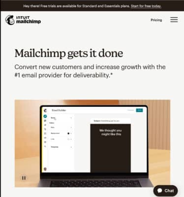 Phần mềm email marketing MailChimp