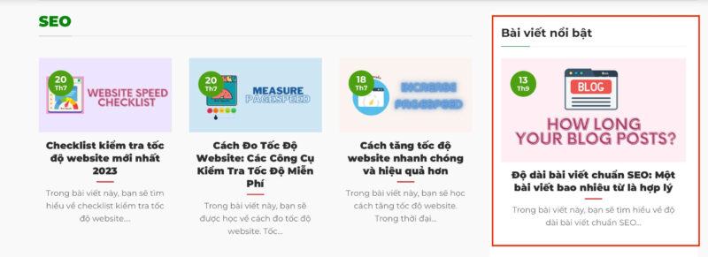 Thêm bài viết mới vào sidebar