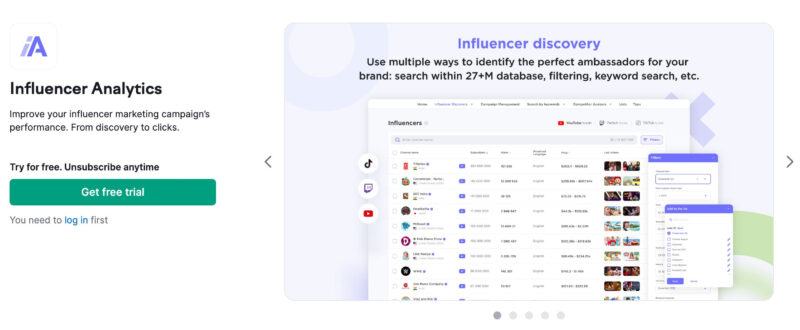 BuzzGuru Influencer Analytics trên SEMRush