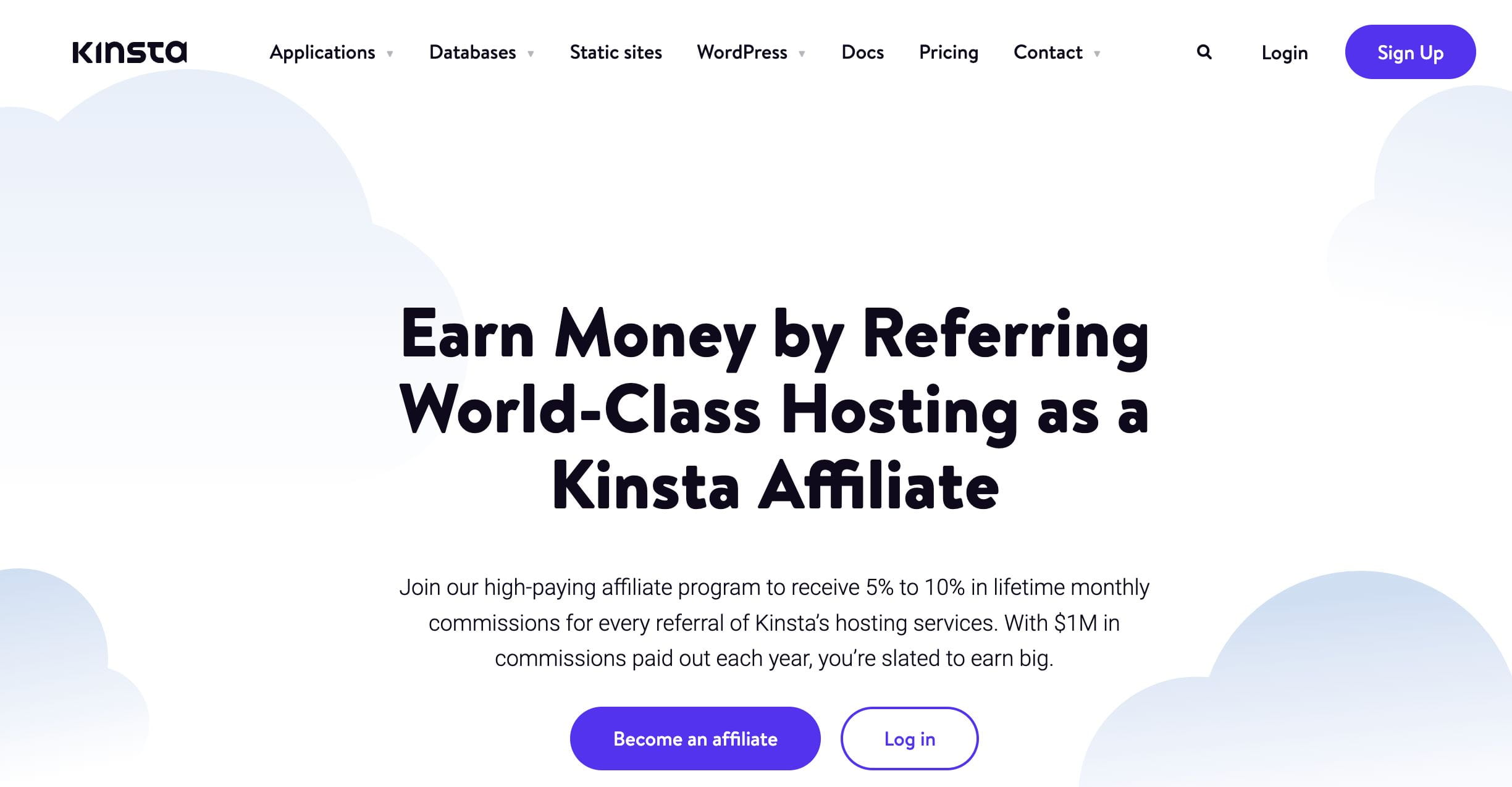 Chương trình affiliate của Kinsta